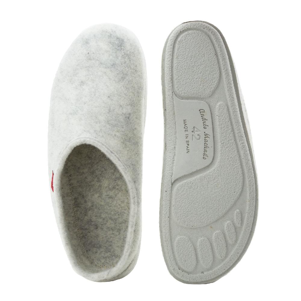 Andres machado Zapatillas Unisex en Tejido Fieltro Blanco Los más vendidos