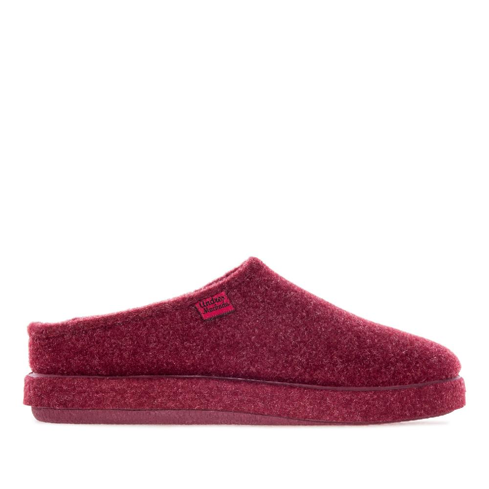Andres machado Zapatillas Unisex en Tejido Fieltro Burdeos Ventas relámpago