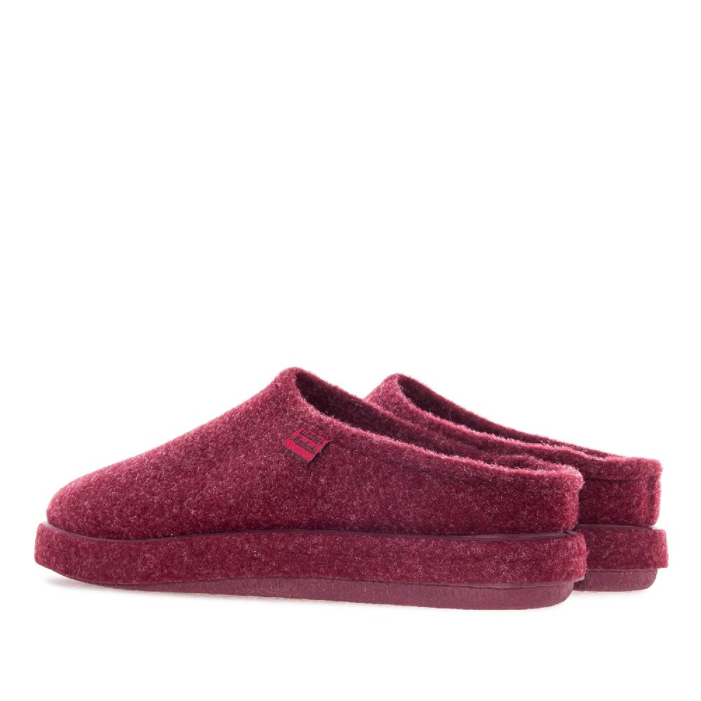 Andres machado Zapatillas Unisex en Tejido Fieltro Burdeos Ventas relámpago