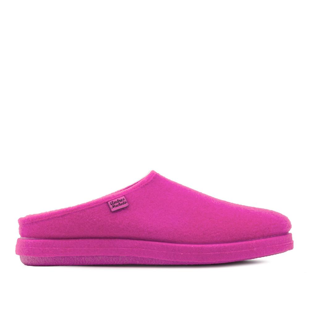 Andres machado Zapatillas Unisex en Tejido Fieltro Fuxia Descuento