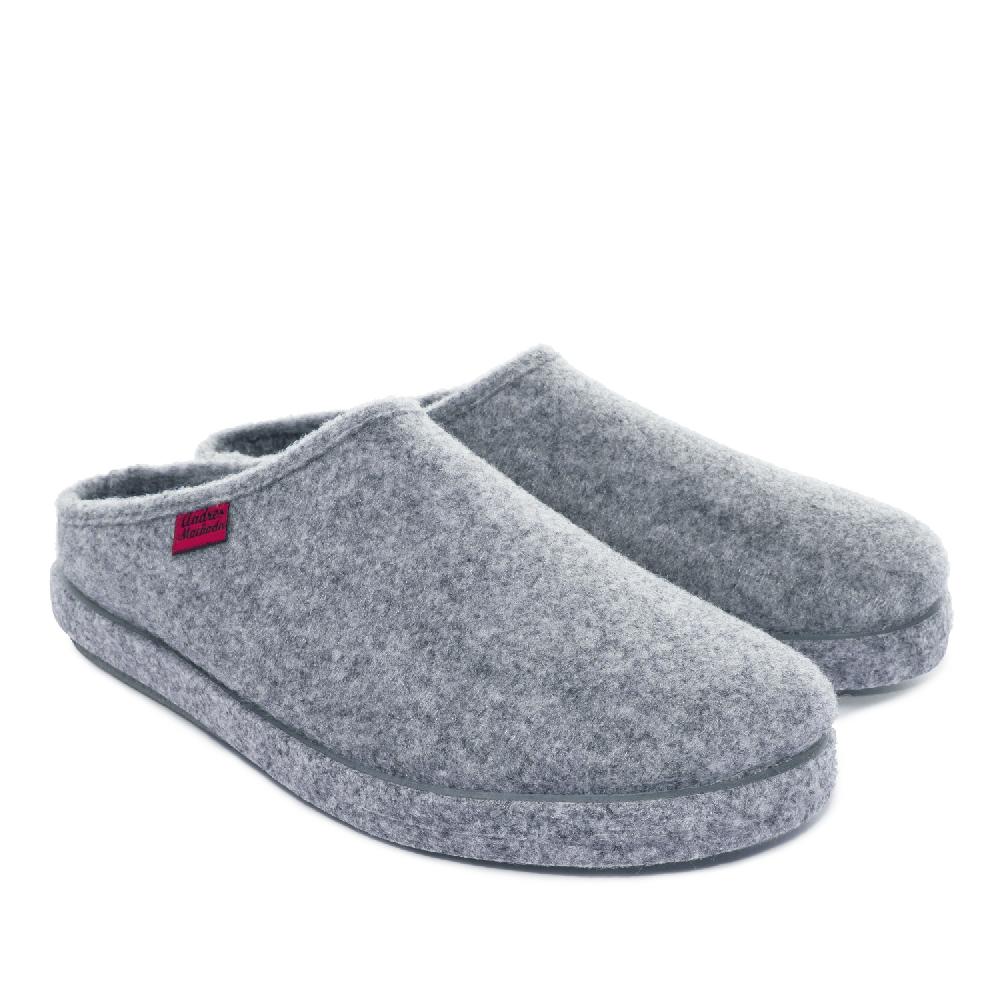 Andres machado Zapatillas Unisex en Tejido Fieltro Gris