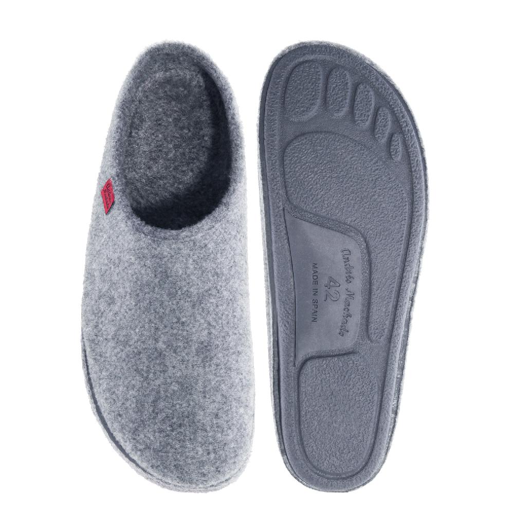 Andres machado Zapatillas Unisex en Tejido Fieltro Gris Tienda