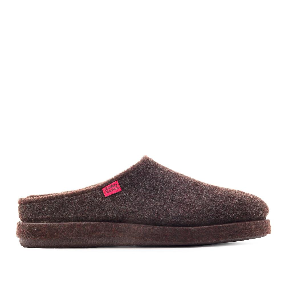 Andres machado Zapatillas Unisex en Tejido Fieltro Marrón Liquidación