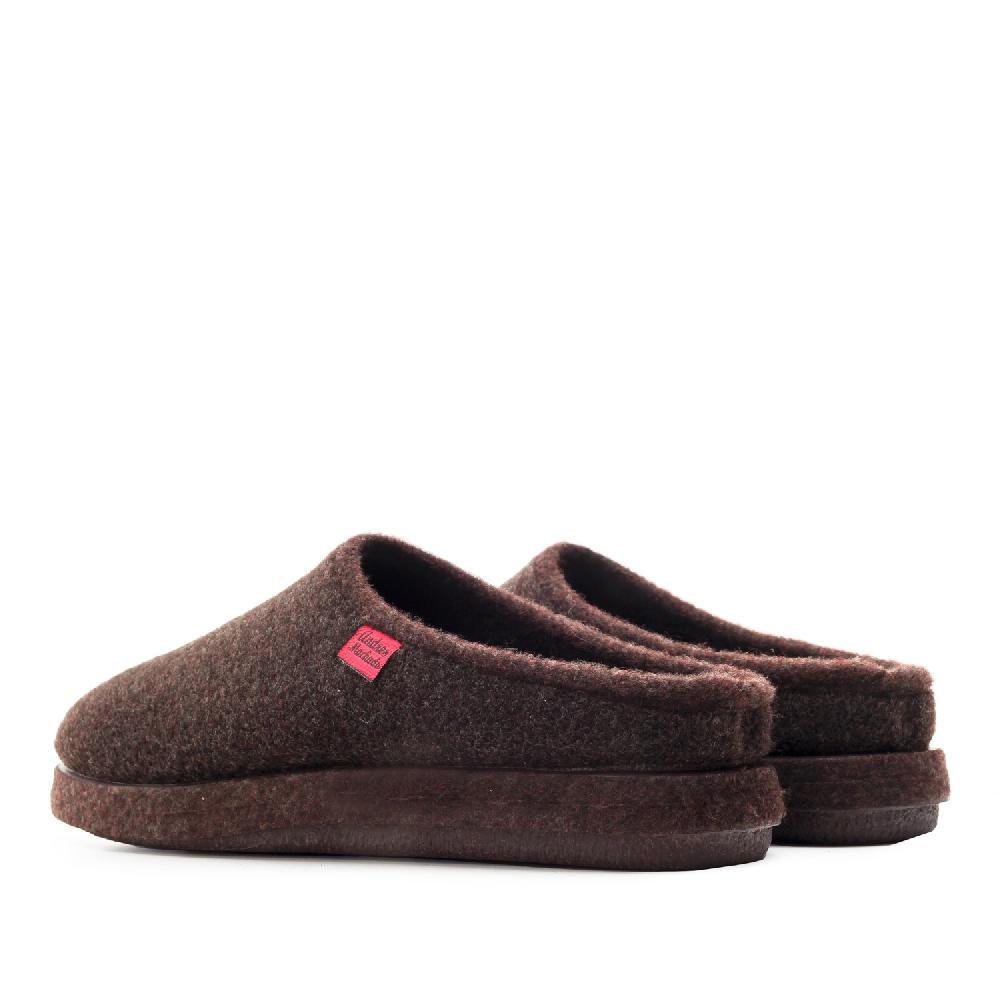 Andres machado Zapatillas Unisex en Tejido Fieltro Marrón Liquidación