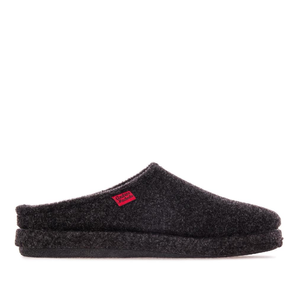 Andres machado Zapatillas Unisex en Tejido Fieltro Negro Rebajas online