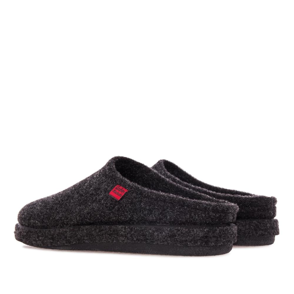 Andres machado Zapatillas Unisex en Tejido Fieltro Negro Rebajas online