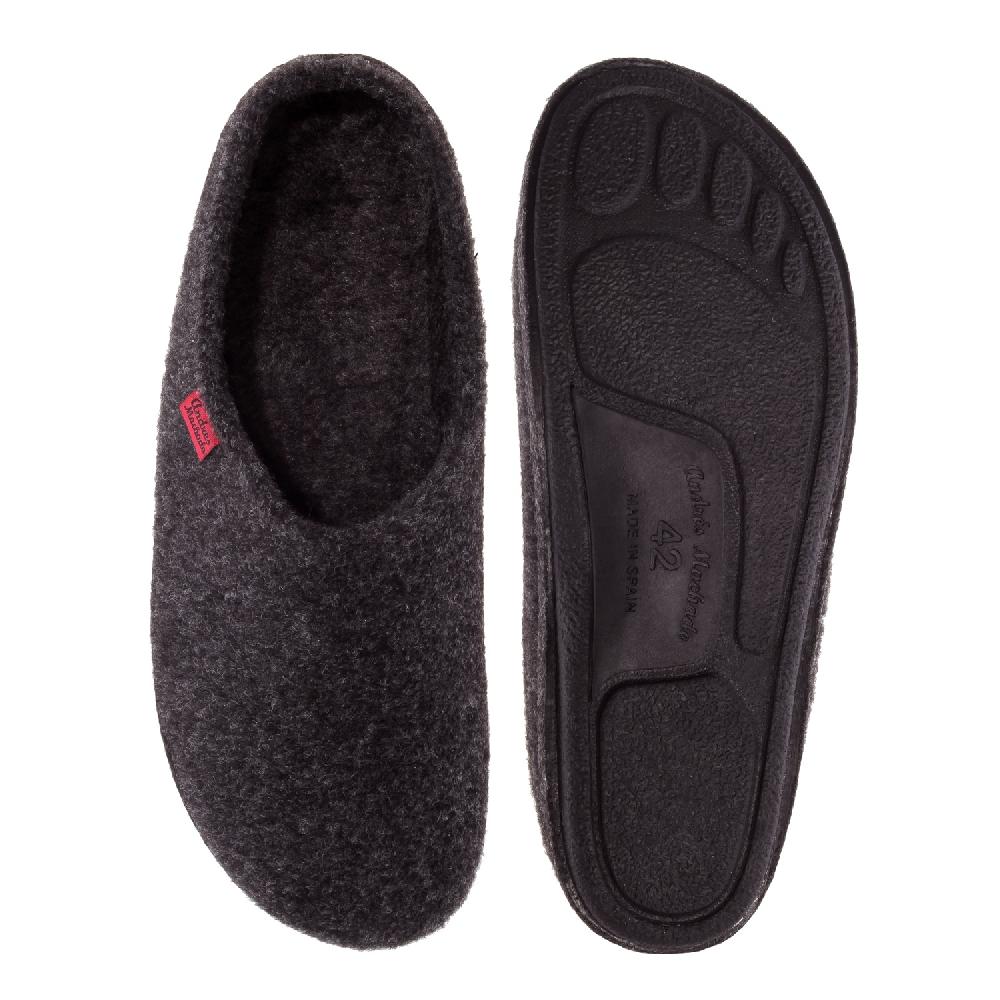 Andres machado Zapatillas Unisex en Tejido Fieltro Negro Rebajas online