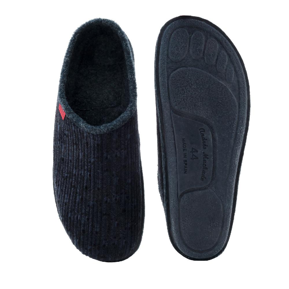 Andres machado Zapatillas Unisex en Tejido Pana Azul Rebajas top