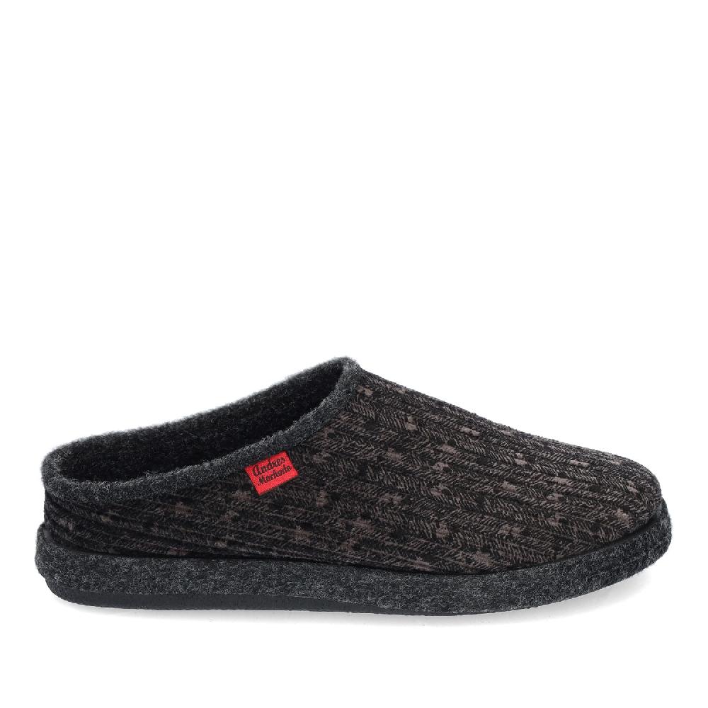Andres machado Zapatillas Unisex en Tejido Pana Gris Envío gratis