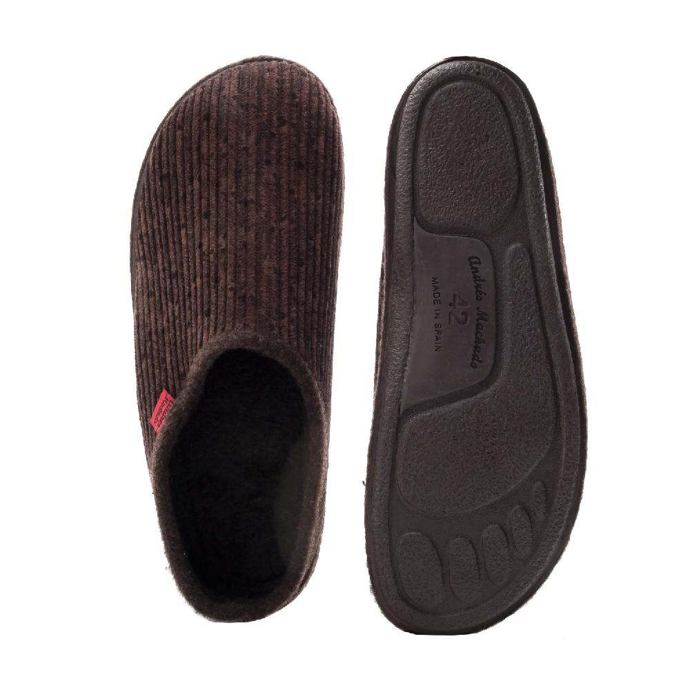 Andres machado Zapatillas Unisex en Tejido Pana Marrón Oferta especial