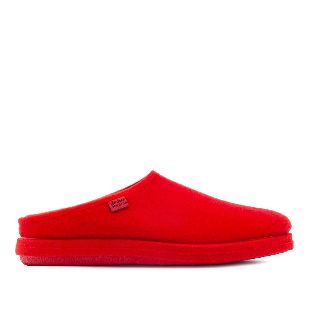 Andres machado Zapatillas Unisex en Tejido Fieltro Rojo Envío gratis