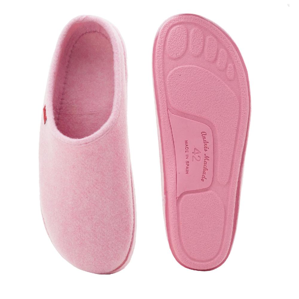 Andres machado Zapatillas Unisex en Tejido Fieltro Rosa Últimos 3 días