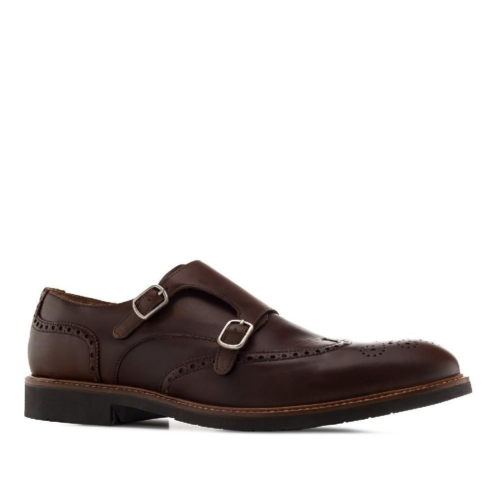 Andres machado Zapato Monk piel Marron COMPRAR AHORA