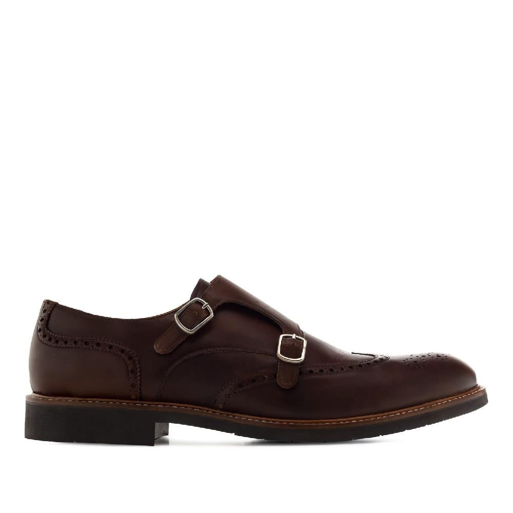 Andres machado Zapato Monk piel Marron COMPRAR AHORA