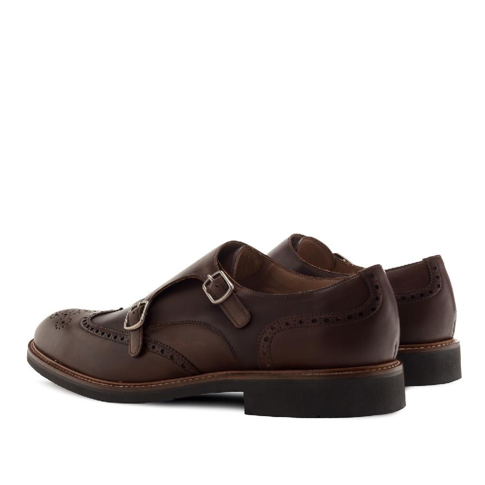 Andres machado Zapato Monk piel Marron COMPRAR AHORA