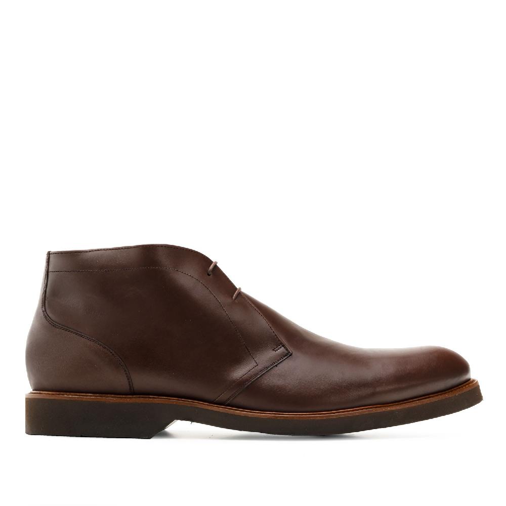 Andres machado Botin de Piel Marron Oferta especial de fábrica