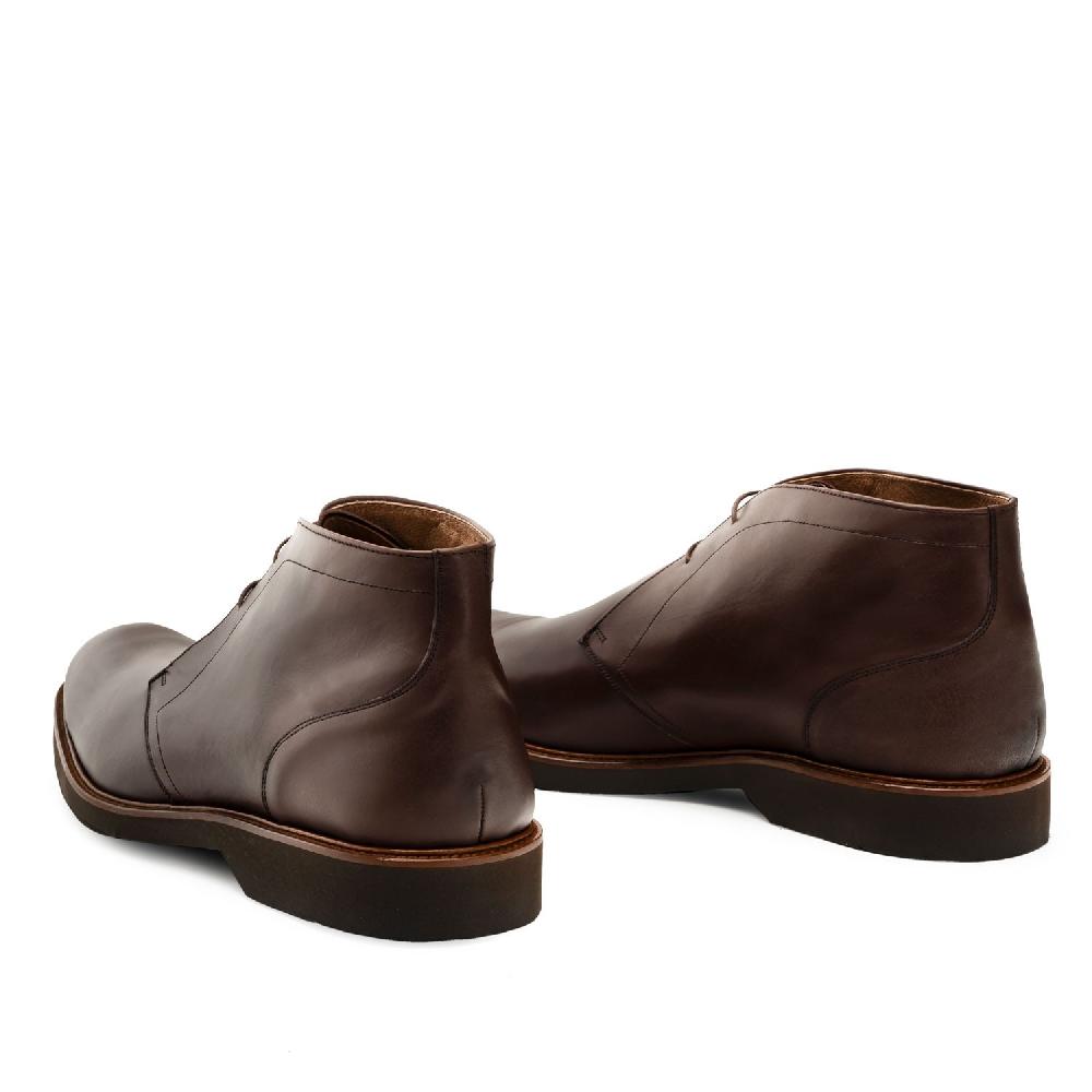 Andres machado Botin de Piel Marron Oferta especial de fábrica
