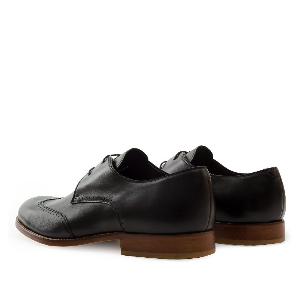 Andres machado Zapatos Blucher Piel Negro Promoción trimestral