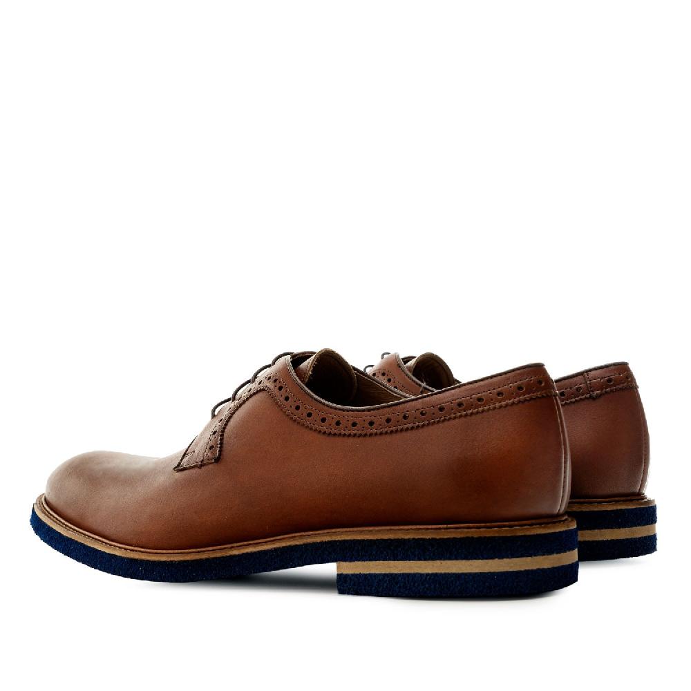 Andres machado Zapato estilo Blucher en Cuero Caoba Limitado a 3 días