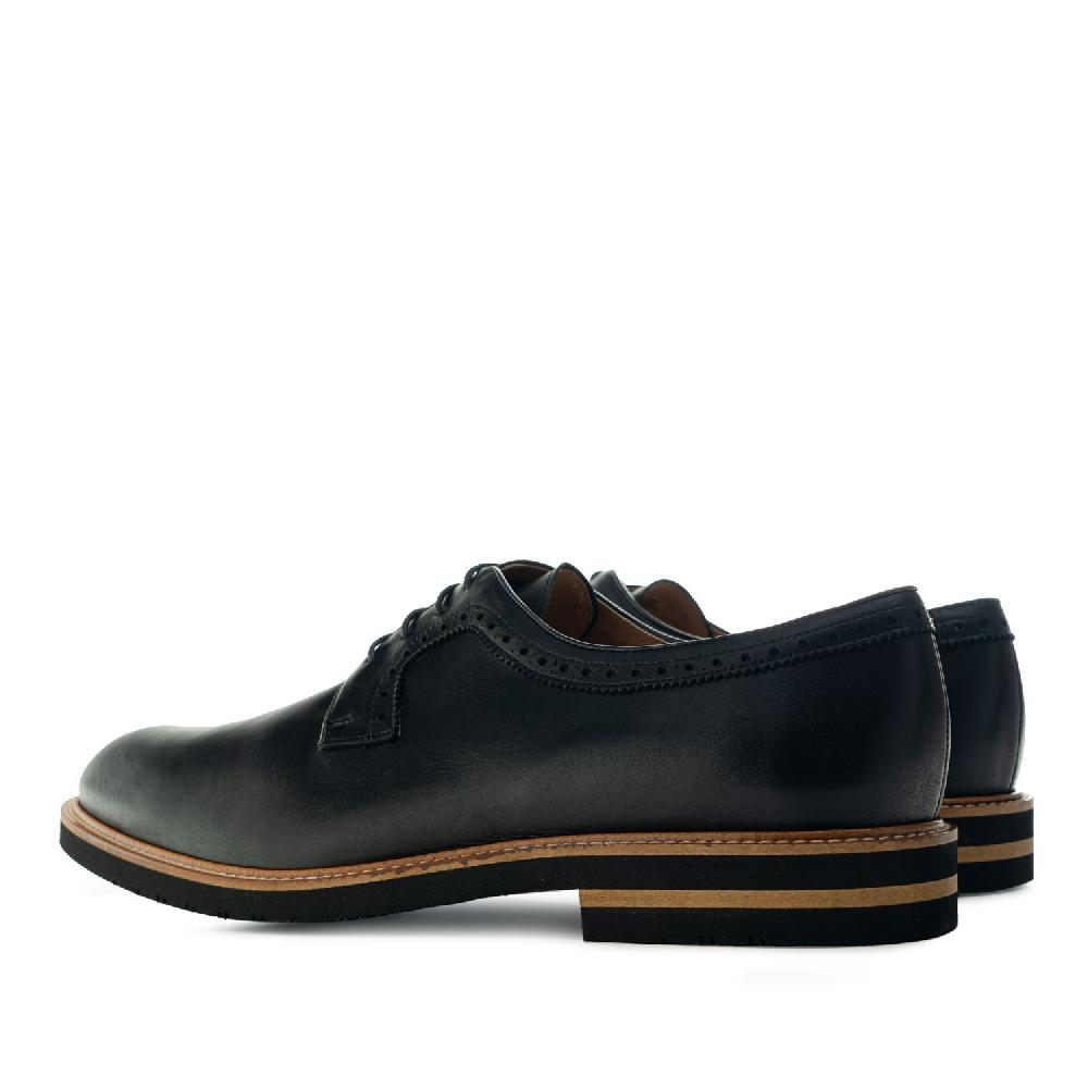 Andres machado Zapato estilo Blucher en Cuero de color Negro Precios de Black Friday