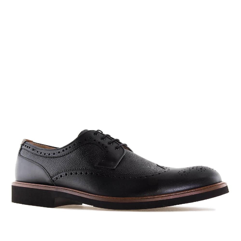 Andres machado Zapato estilo Blucher en Piel Negro En oferta