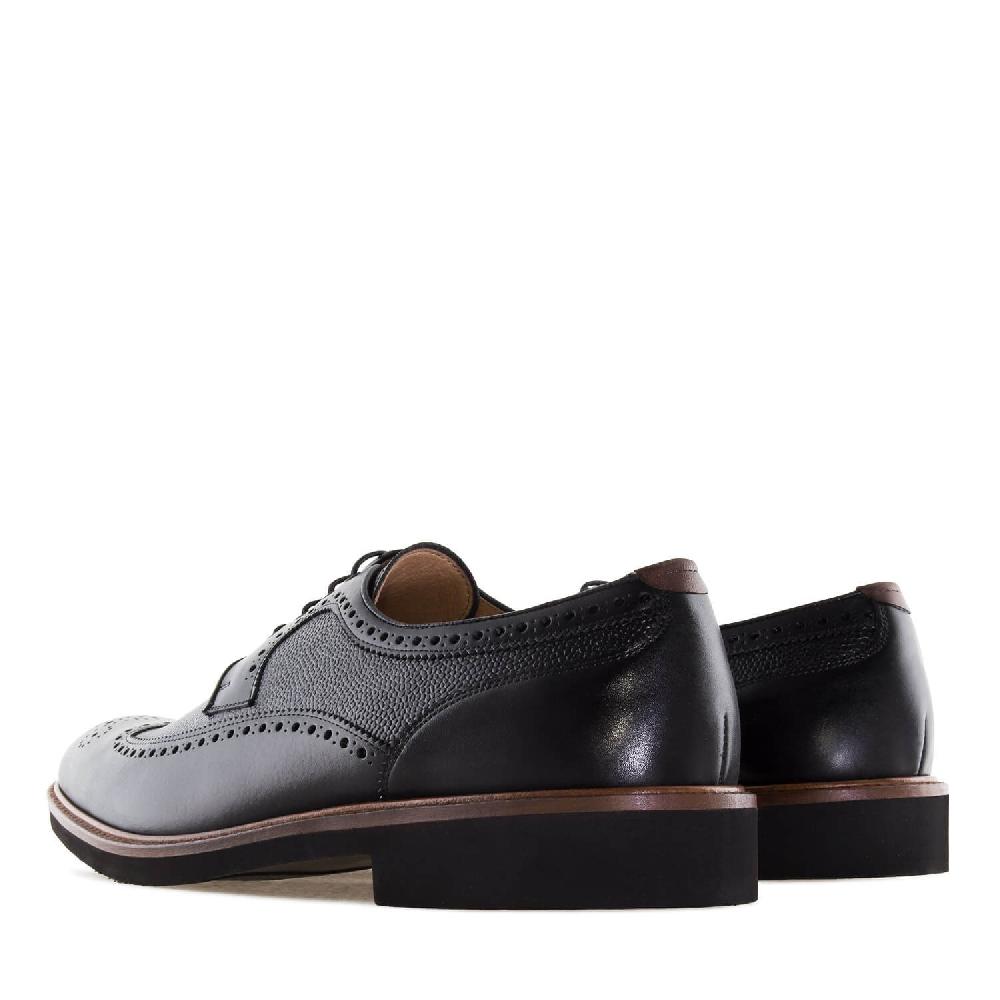 Andres machado Zapato estilo Blucher en Piel Negro En oferta
