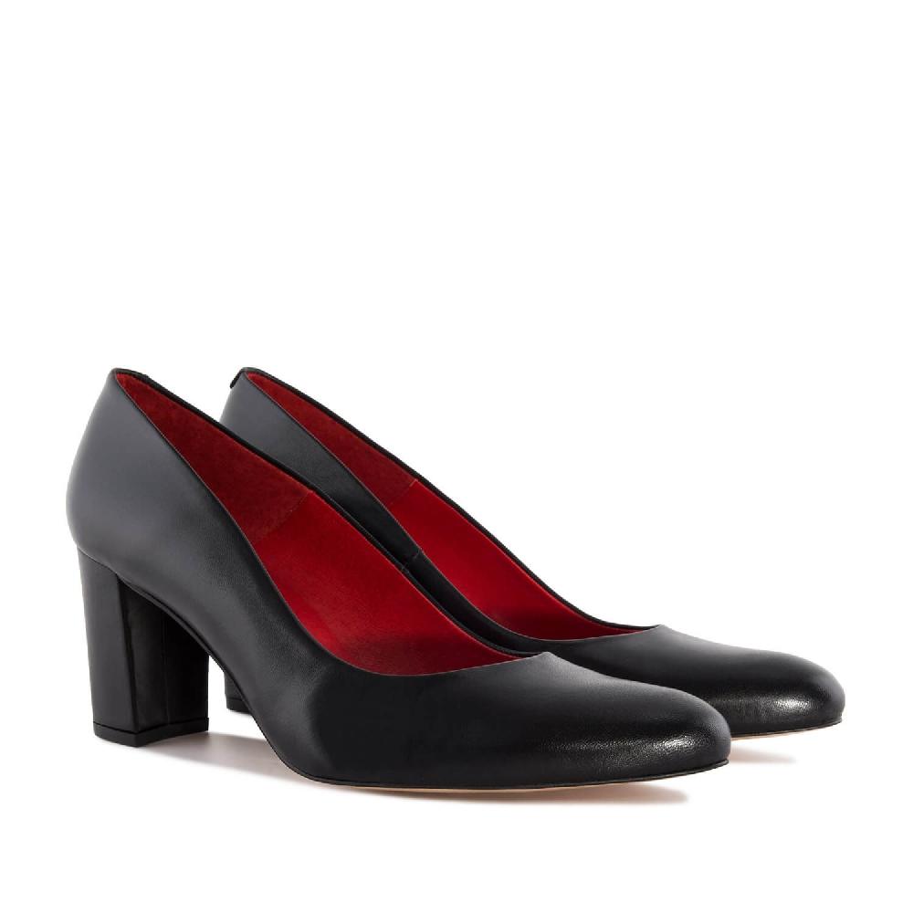 Andres machado Zapato Salón Piel Negro