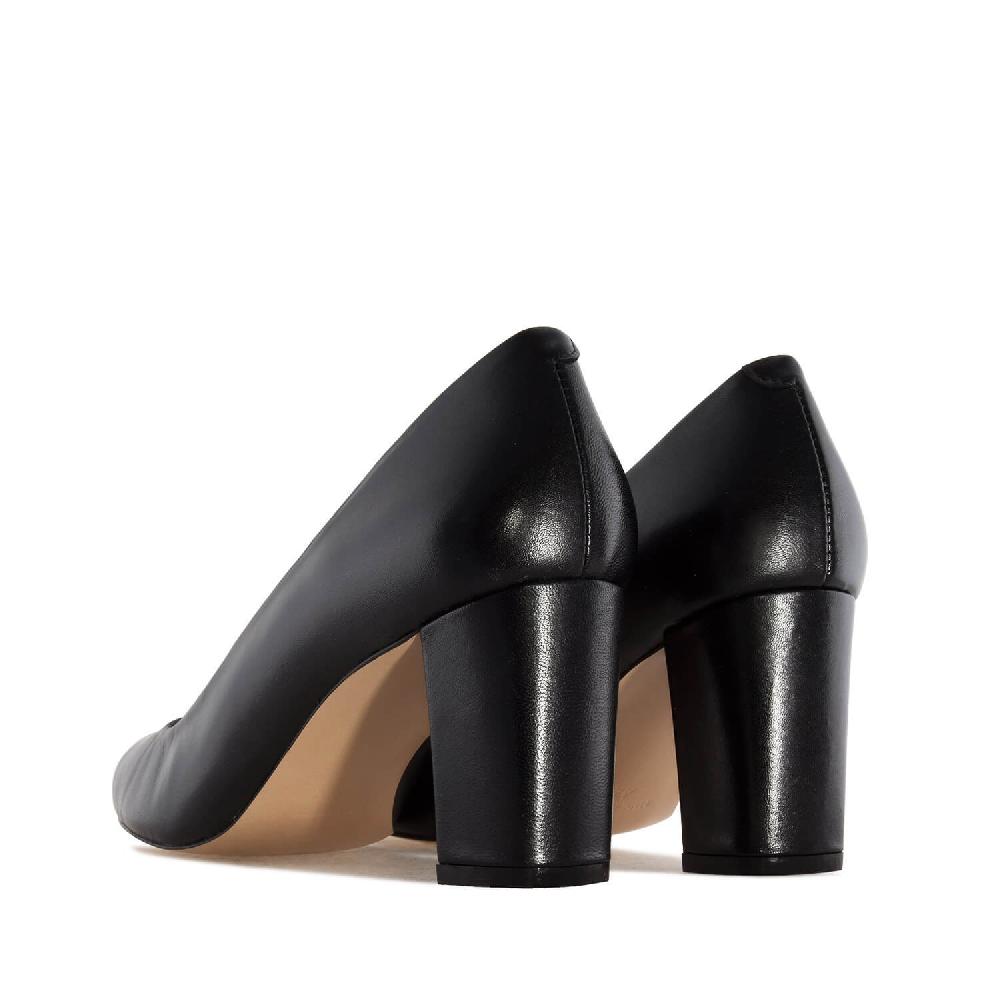 Andres machado Zapato Salón Piel Negro Rebajas de fin de temporada