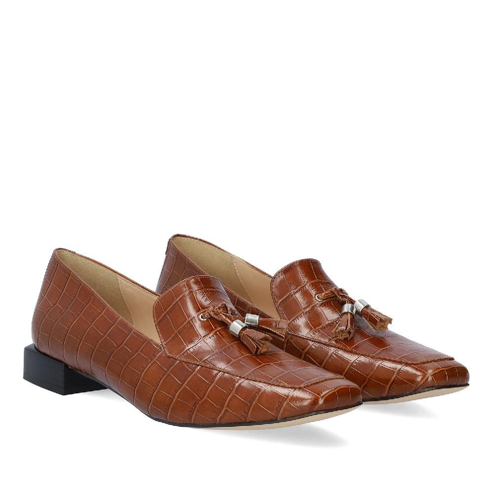 Andres machado Mocasín Piel Coco Saddle
