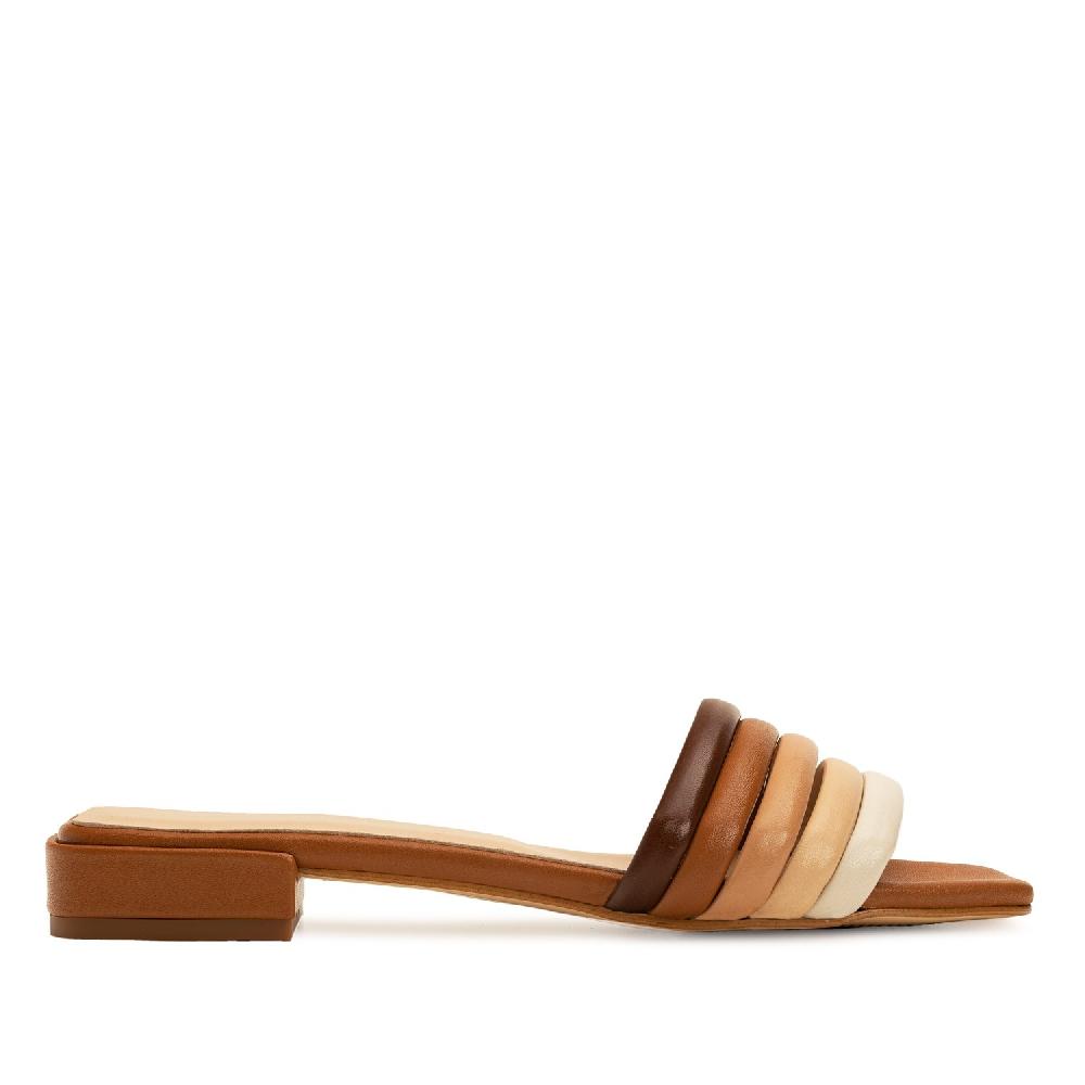 Andres machado Sandalia pala en piel multicolor Mejor oferta