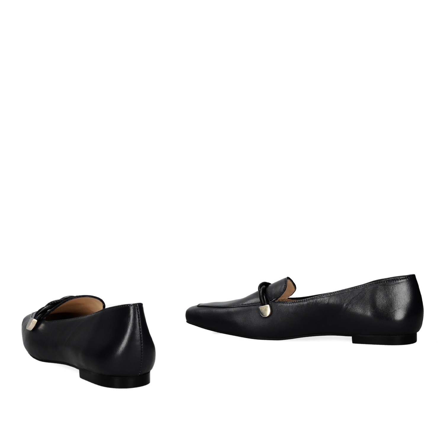 Andres machado Mocasín piel de color negro ÚLTIMAS EDICIONES