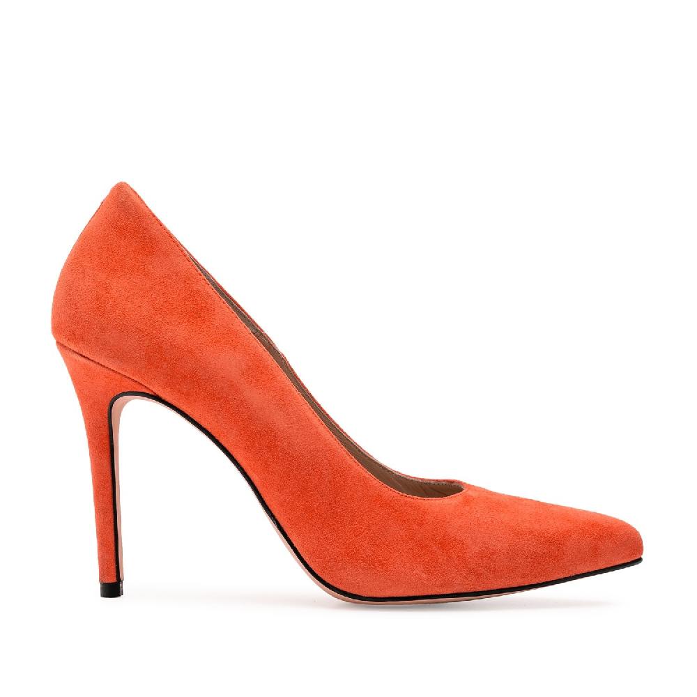 Andres machado Zapato Tacón de Ante Coral Tienda de fábrica