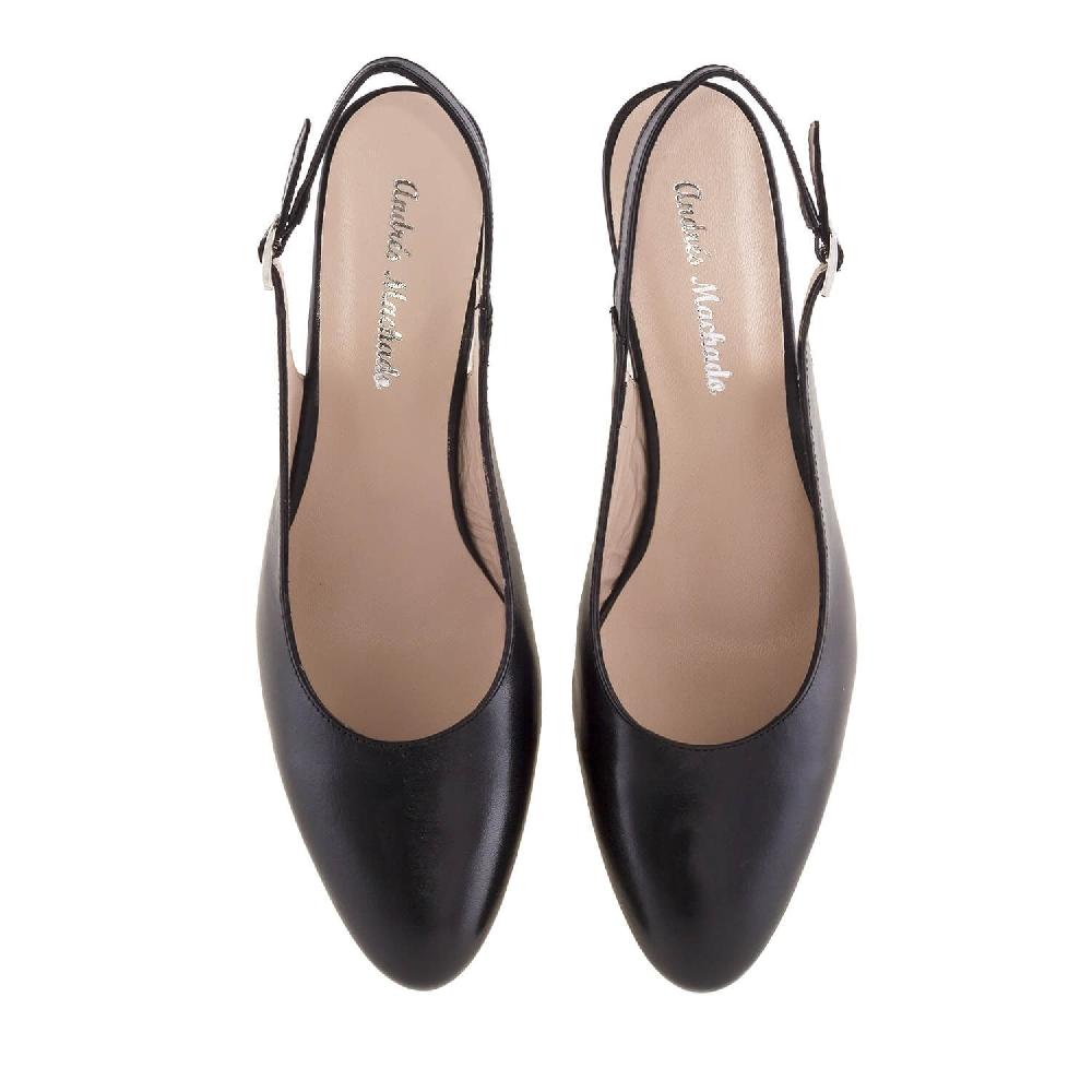 Andres machado Salon destalonado en Piel Napa Negro COMPRAR AHORA