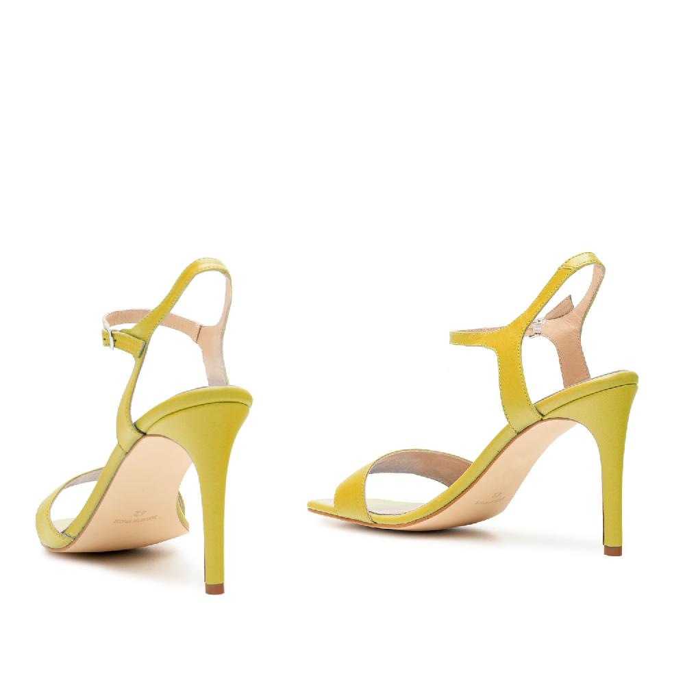 Andres machado Sandalias de piel amarillo Grandes descuentos