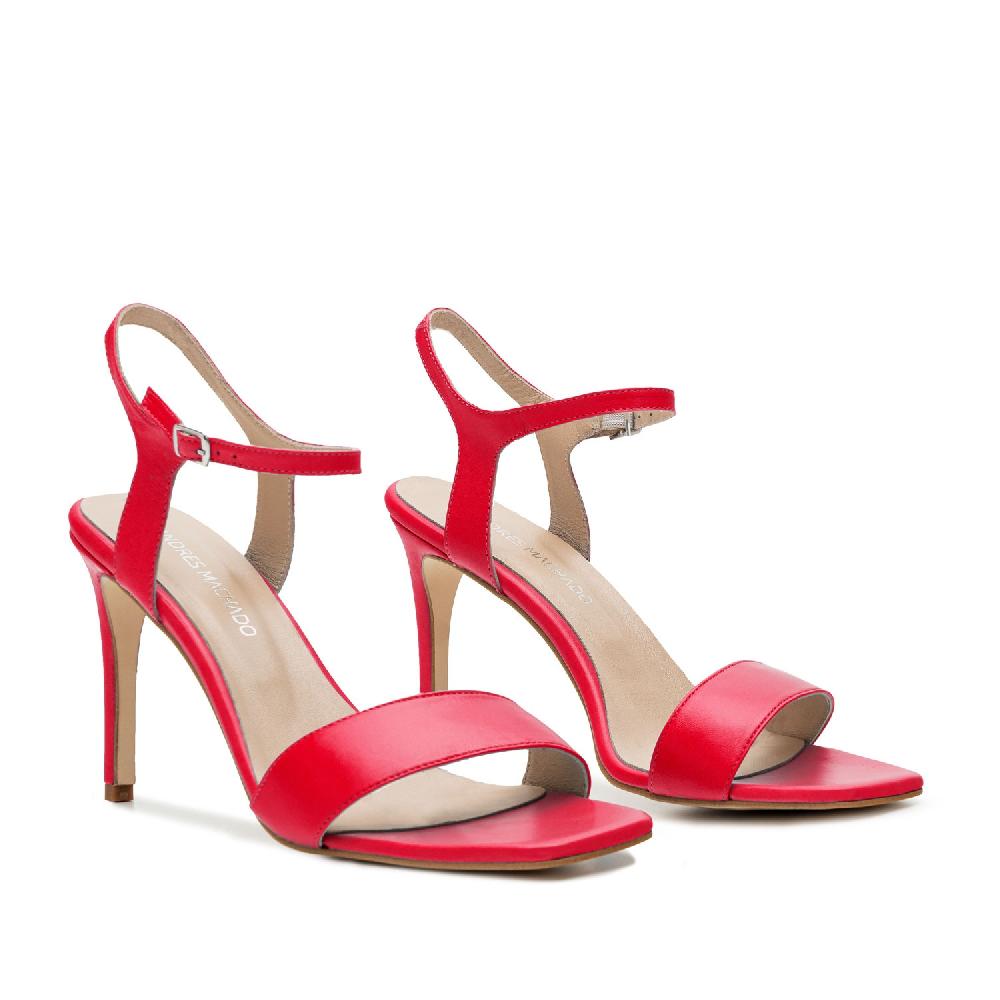 Andres machado Sandalias de piel fucsia Liquidación