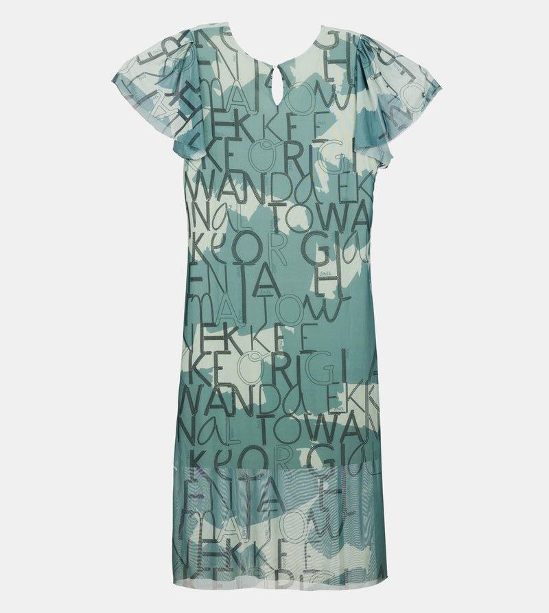 Anekke Green short-sleeve dress ÚLTIMAS EDICIONES