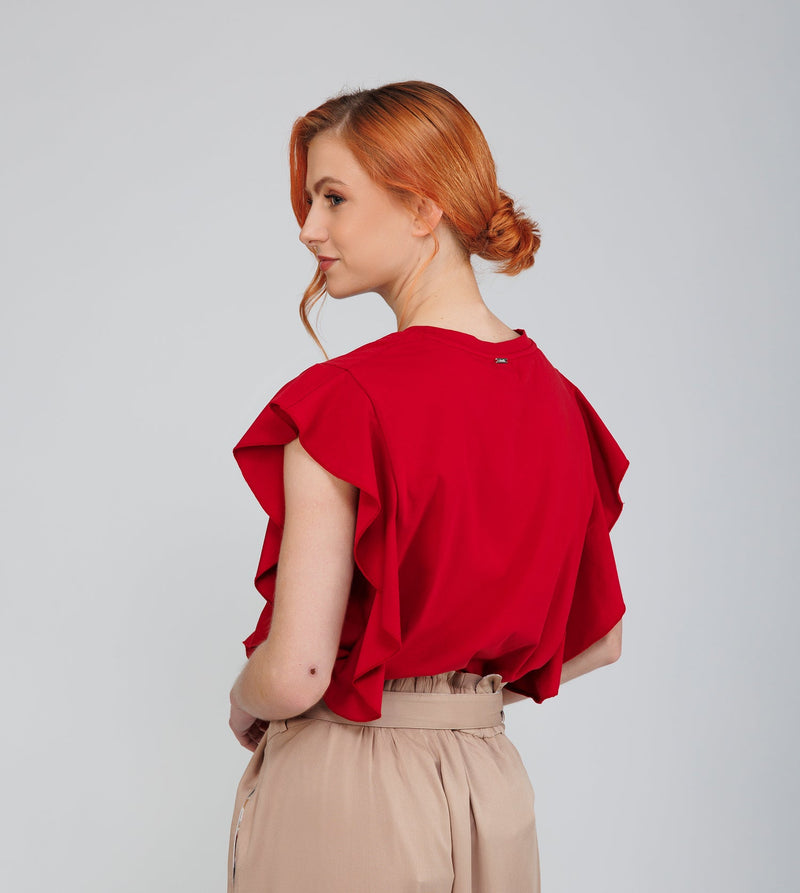 Anekke Red shiny short-sleeve T-shirt Anekke Outlet