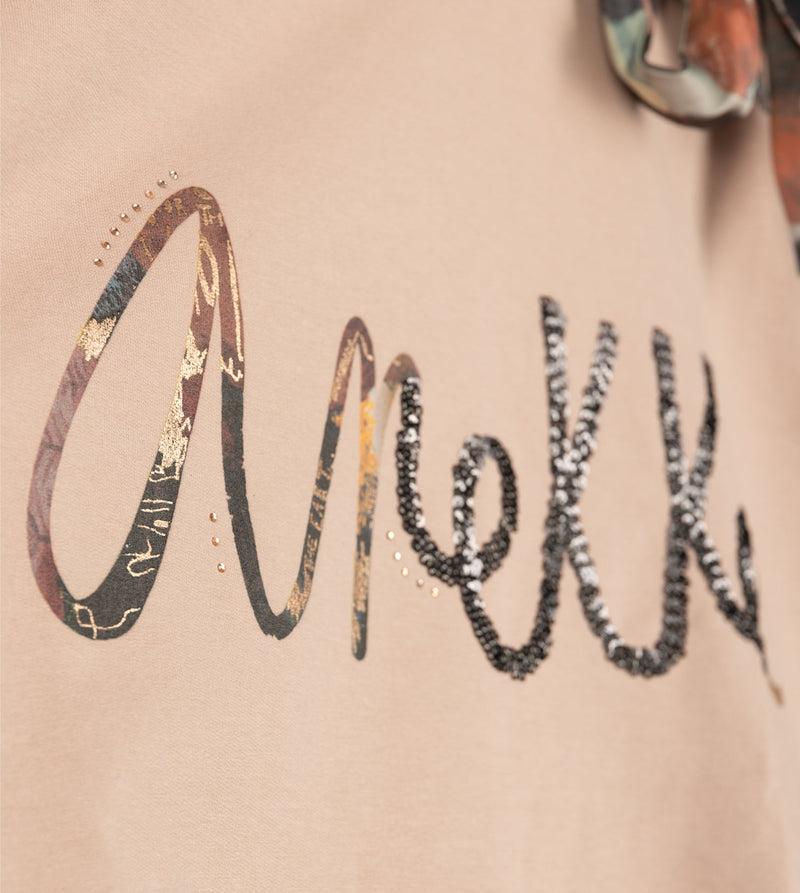 Anekke Beige cut-out sweatshirt Los más vendidos