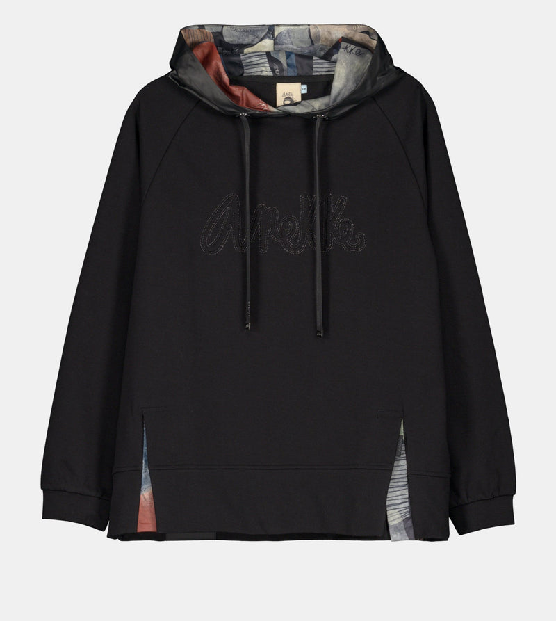 Anekke Black hoodie Ventas relámpago