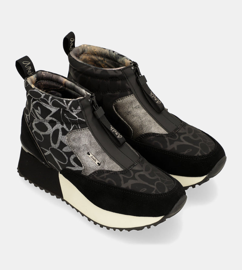 Anekke Trendy black sporty ankle boot Tienda