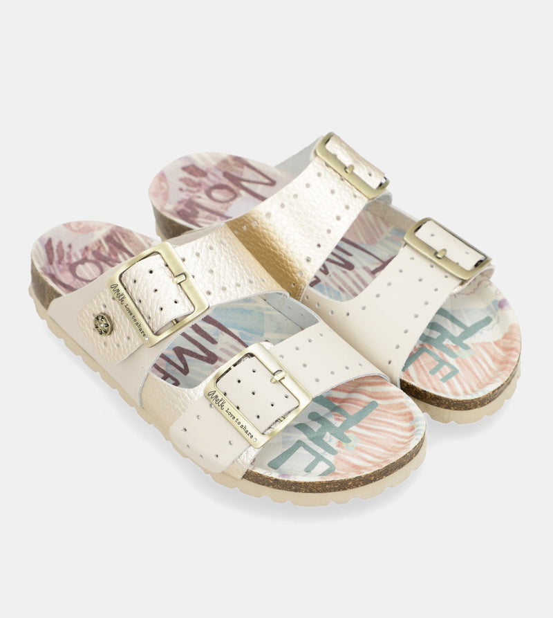 Anekke Women's gold bio sandals Superdescuento