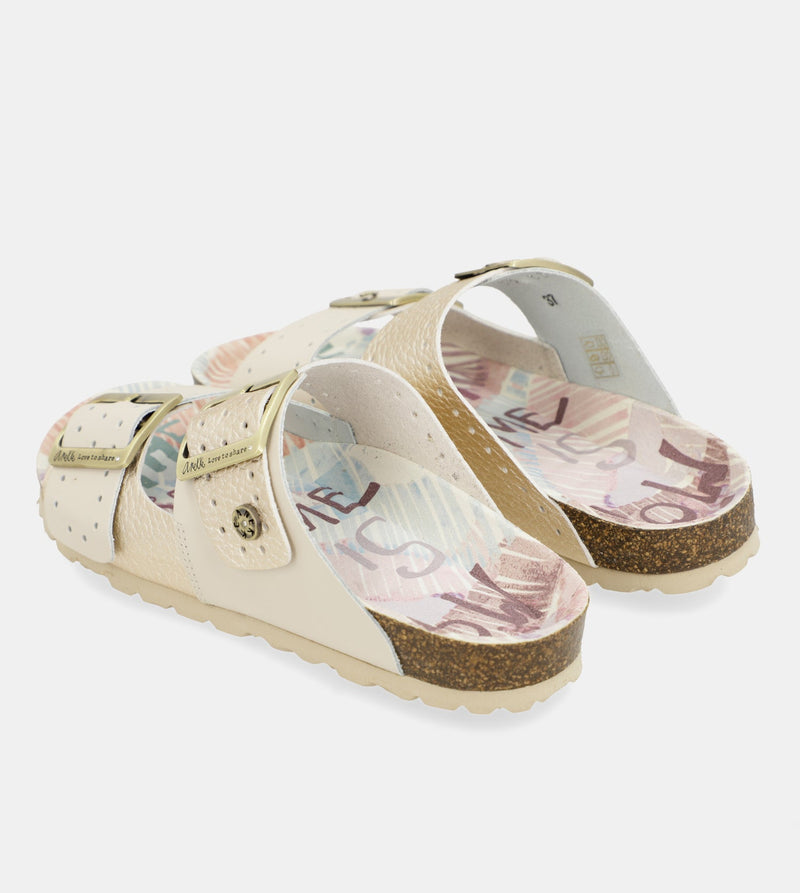 Anekke Women's gold bio sandals Superdescuento