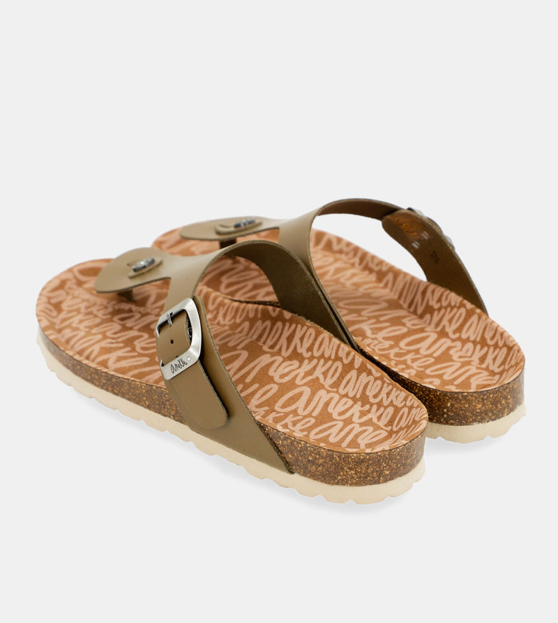 Anekke Women's green bio sandals Grandes descuentos