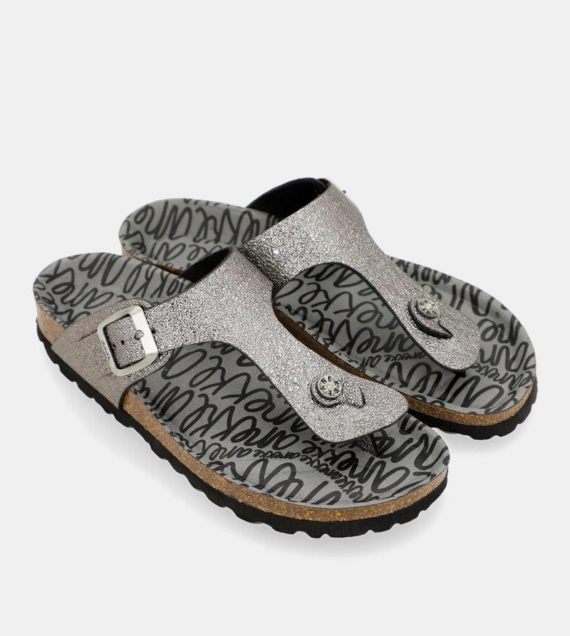 Anekke Women's silver bio sandals Liquidación