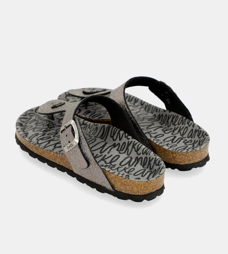 Anekke Women's silver bio sandals Liquidación