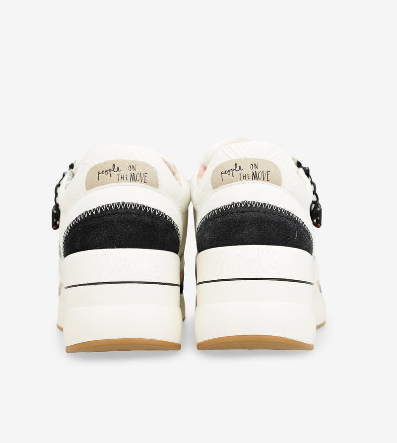Anekke Black & white wedge sneakers Tienda de fábrica