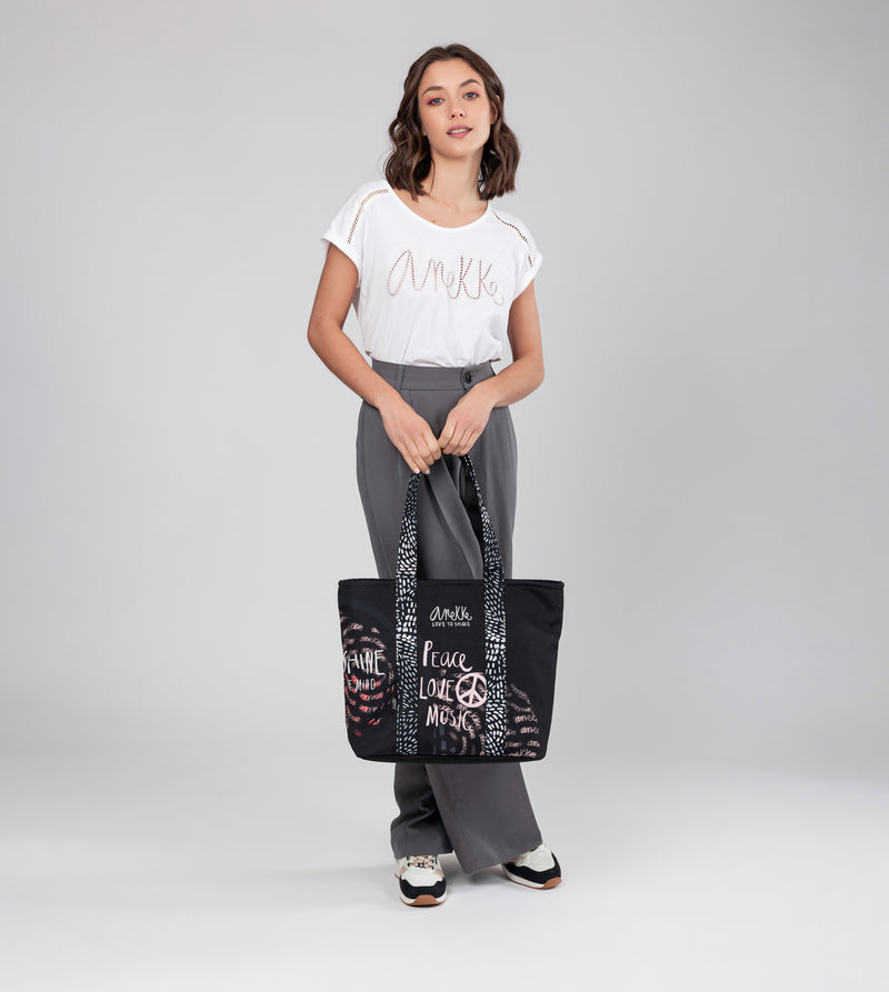 Anekke Black & white wedge sneakers Tienda de fábrica