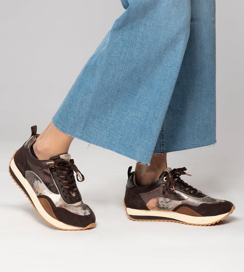 Anekke Brown Palette Patterned Sports Sneakers Descuentos del mes