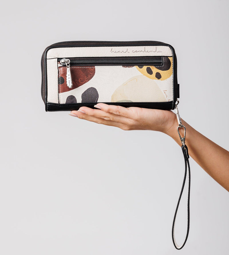 Anekke Large printed RFID wallet Alma Oferta especial