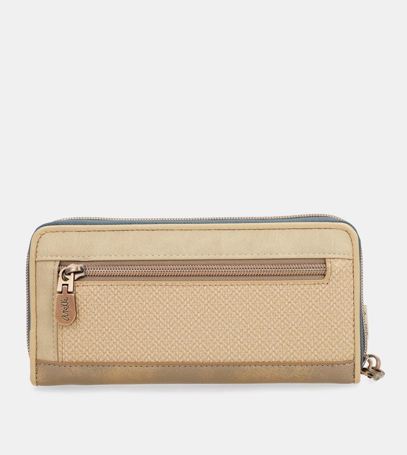 Anekke Large printed RFID wallet Memories Rebajas de fábrica